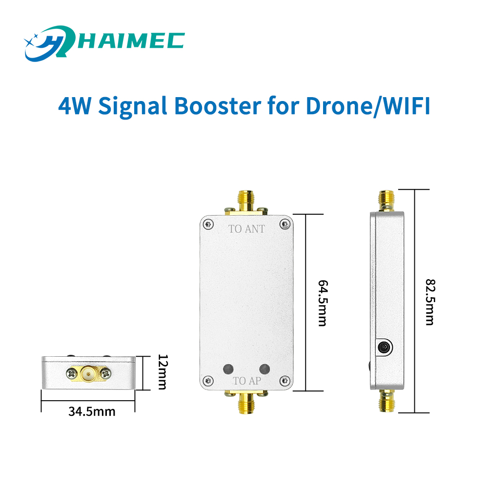 4W Bidirectional Signal Booster 0.9G/2.4G/5.2G/5.8G Signal Enhancement Module Signal Booster Design FOR Drone FPV or WIFI Both TX and RX
