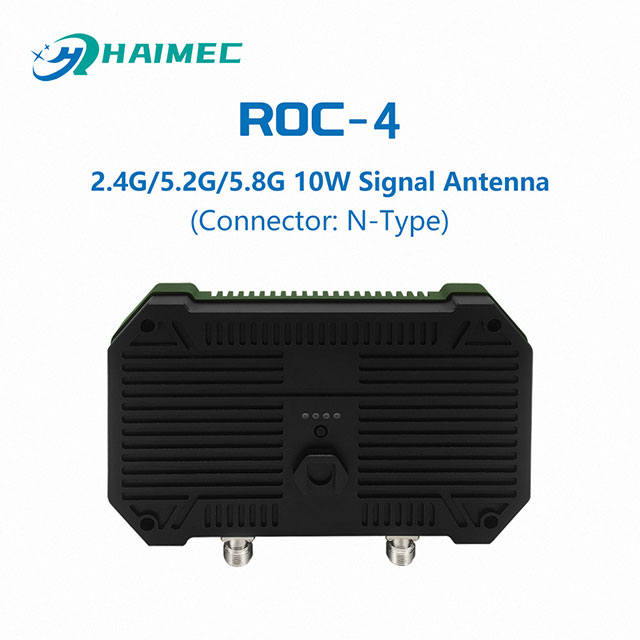 ROC-4 2.4G/5.8G 10W 8000mAh Dual-band Signal Booster Antenna Range Extender Remote for DJI RC PLUS RC2 RC PRO with SMA-F connector